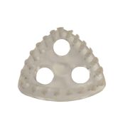 Очиститель щеточный треугольный с пластиковой кнопкой (1032)